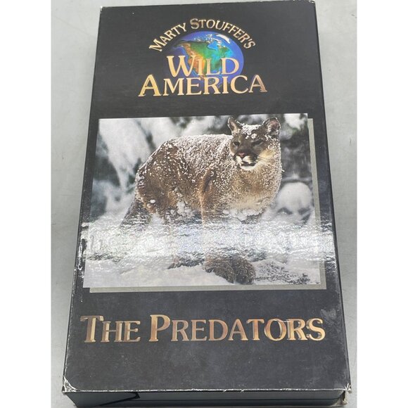 vintage marty stouffer's wild America the predators VHS 1994 English READ - Picture 2 of 3
